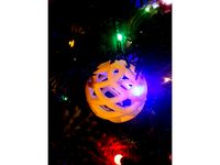 Helix Projected Onto a Sphere - Christmas Ornament by rbwendt