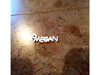 3D Name - Megan - with oeillet ring to attach by MarcB2000
