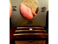 Guitar fingerboard radius and under string radius gauge set by nullandvoid