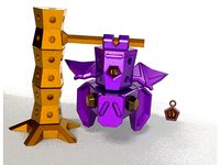 Krystal Keeper Bat by PoofybirdDesign