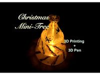 Christmas mini tree - 3D printing & 3D pen by Eunny
