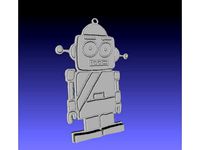 Robot Keychain V2 by Pecollado