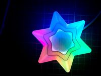 Christmas Decoration - Star with color LED Strip by ewap