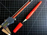 Printable Hobby Knife - Number 11 X-Acto Blade Size by pggibson