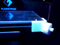 Customizable Adjustable Glass Bed Bracket for FlashForge Creator Pro etc by DrLex