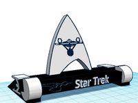 10 inch Tablet Stand Star Trek Anniversary Themed by dehart007