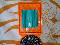soap dish with scrubber tray by abhinmajix