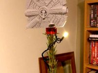 Millenium Falcon Tree top hook by ByteSlinger