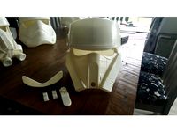 Rogue One ShoreTrooper Helmet Split to fit Smaller 3D Printer by Jace1969