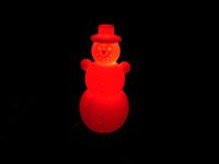 Snowman, Schneemann, 120MM, RGB LED slow-flashing cr2032 coin cell christmas by 3D_Print_Karlsruhe