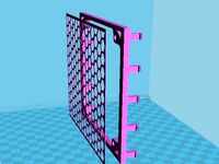 PC coolling fan support and optionnal gride by Boboska