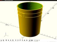Parametric Five Gallon Space Bucket by BalinTech