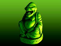 Slimer Buddha by SavageRodent