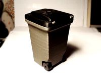 Mini Trash Can with moving wheels by DrLex