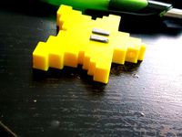 Super Mario Bros. Pixel Star Ornament by ccrumpacker