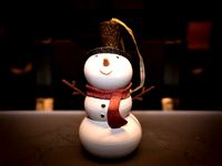 Snowman Ornament by Desktop_Makes