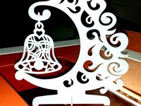 Christmas tree bell laser cut by shura2000