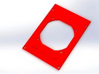 Geeetech GT2560 cooling 60mm fan plate by ThomG