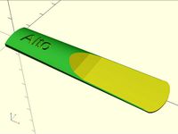 Reed for Saxophone/Clarinet parametric model by alex_belov