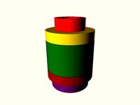 Lego Cylinder using Polygons by KySyth