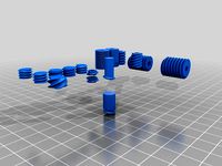 OpenScad Helix for custom 2D profile and many thread types by zuiopl