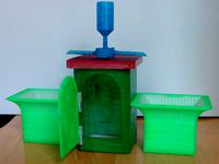 Desktop Planter/Allotment(British) with little shed by 3dDesignPrint