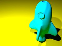 Rocket pencil Holder by Quinventor