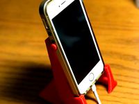Phone Stand - 12 sizes! Clearance for charging and fits landscape, too! by Hustle_Designs