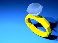 LoPoly Diamond Ring by Quinventor