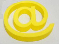 Balancing email "at" sign  by Orallo