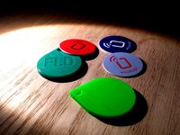 Rep Rap Shaped Embedded NFC Keychain - Whiztags by Firstlayerdesign