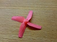 Printable quad-blade propeller for  QX90 Ducted Frame by ecoprinter