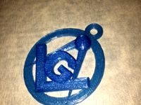 Masonic Key Chain Fob by slowridevw