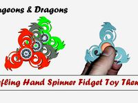 Tiefling Hand Spinner Fidget Toy Theme by 3DIYOriginal