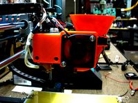 Wanhao 40mm Extruder Cooling to 50mm Adapter by DIY3DTech