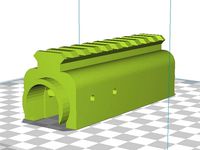 AKSU gas pipe cover with picatinny or dovetail by manulus