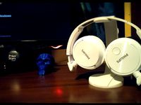 Headphones stand with cable holder and easy stand print by mmakaj