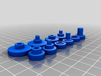 608, 625, & 607 bearing Concave Surface Fidget Spinner Buttons MK3.1 (Press Fit) by DrPeper