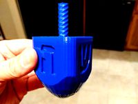 Dreidel with spiral handle by koijmonop