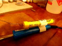 Soldering Iron and Tin Support - Soporte para Soldador y tubo de Estaño by cronosgba