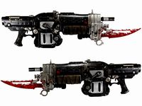 Gears of War 3 Retro Lancer by SADNESSOFHUMANITY