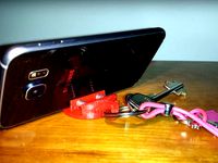 Smartfhone Stand Keychain by Mind_scraper