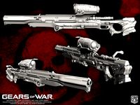 Gears of war "Longshot" Sniper Rifle by SADNESSOFHUMANITY