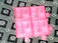 Interlocking scrabble/jigsaw/puzzle tile (two directions only), empty faced by Rejutka