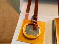 Coin Cell Battery Holder--Flat by Shacksandbeans