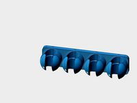 Mini 4x Cable Holder for iPhone & Android by LaurentRueil