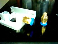 Compact Bowden Extruder (remix ) for 6mm external diameter of fitting and MK8 drive gear by Maddoc