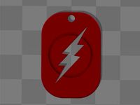 The Flash Keychain/Dogtag by troycavalieri