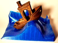 Wave stand for the #3DBenchy - The jolly 3D printing torture-test by Furnibird