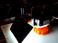 LED light mount for Monoprice Maker Select v2 original fan mounting location by Rexipus